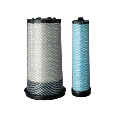 Cartucho de elemento de filtro de ar Hydwell P611539 P611540 feito de composição de papel filtro