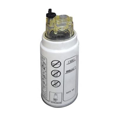 P550778 Filtro separador de combustível e água para peças de motores a diesel de tractores PL270 PL420 Papel de filtro Ferro