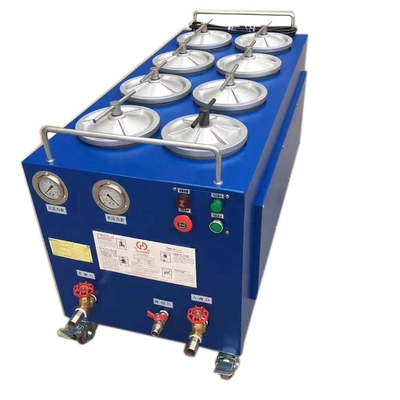 Máquina de purificação de filtragem de óleo portátil de 75 kg de capacidade para óleo lubrificante Hydwell
