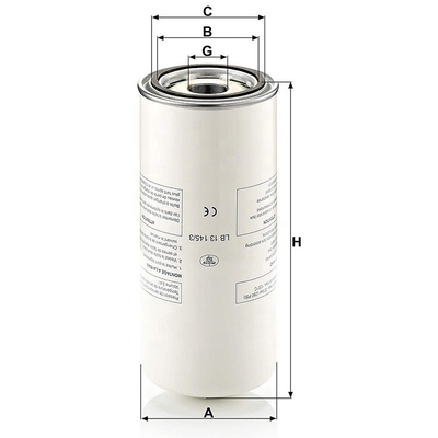 LB-13145/3 P782909 1626832100 575000101 R12101 Filtro de separador de ar e óleo para compressor