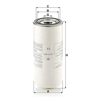 Elemento de filtro de separador de óleo de ar de 140*305mm para compressor de parafuso LB131453 P782909 A10525274