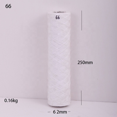 65*255mm Filtro de Água Industrial Filtro de malha de nylon Elementos de filtro roscado de sedimentos