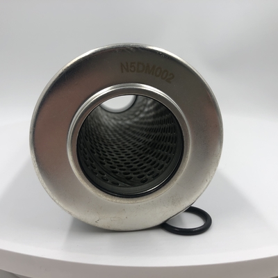 Cartucho de filtro hidráulico de fibra de vidro N5dm002 A escolha ideal para obras de construção