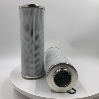 Cartucho de filtro hidráulico de fibra de vidro N5dm002 A escolha ideal para obras de construção