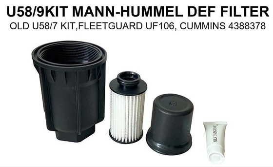 Certificação CE Filtro de combustível plástico OE U58/9 KIT 4388378 2122909PE para camião de montagem