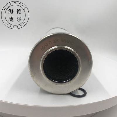 Eficiência 99,9% 0500D010BN4HC 0500D020BN4HC Substituição do elemento hidráulico do filtro de óleo