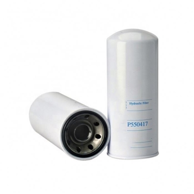 Número de peça P550417 Filtro de óleo hidráulico branco giratório para partes de motores de alimentação hidráulica