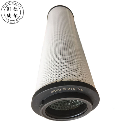 0850R020ON Cartucho de filtro de óleo hidráulico com material de filtro de fibra de vidro