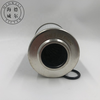Obras de construção Hidráulico Cartucho Filtro de Óleo Elementos 0160D020BN4HC 0160D010BN4HC