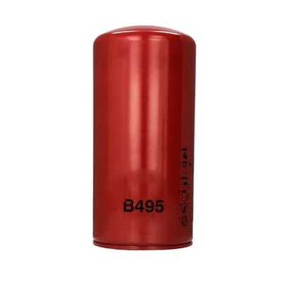 Partes de motores de camião Filtro de óleo lubrificante rotativo B495 com número de peça e tamanho padrão