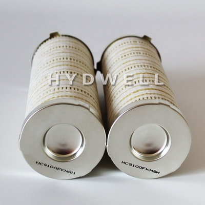 Elementos hidráulicos de filtro de óleo de alta pressão HC9100FKN8H para aplicações industriais