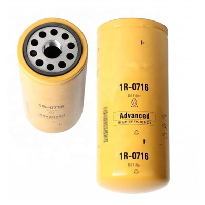 Tipo de filtro Lubrificante Elementos de filtro 1R-0716 Filtro de óleo 1R0716 para partes de motores a diesel