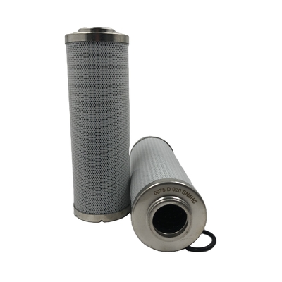 Papel de fibra de vidro elemento hidráulico de filtro de óleo 0075D020BN4HC para várias aplicações