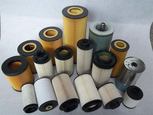 Material de filtro de fibras de vidro Filtro hidráulico de óleo para peças de motores de camiões a diesel
