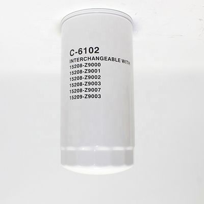 Partes do motor do camião C-6102 Elemento de filtro de óleo lubrificante com tecnologia avançada de filtragem