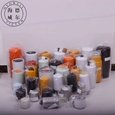 Elementos de filtro de óleo de escavadeira 60275106 21687472 com certificação ISO da Hydwell
