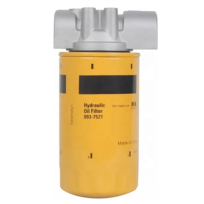 Filtro de óleo hidráulico de papel de fibra de vidro de ferro 093-7521 para escavadeira CAT 312D 320D 323D2L