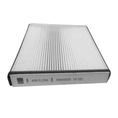 56640029 Filtros de ar de cabine para camiões com motor diesel, equipados com papel de filtro