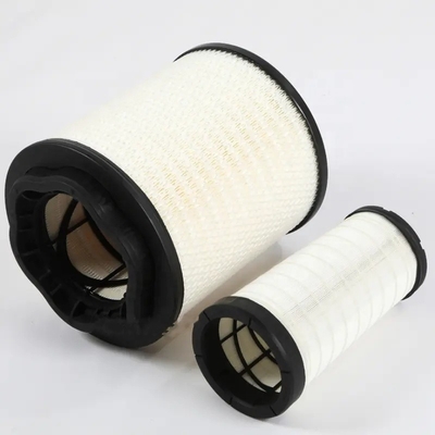 Hydwell Excavator Filtro de ar 2414656 2414659 2414658 Peças sobressalentes com papel de filtro