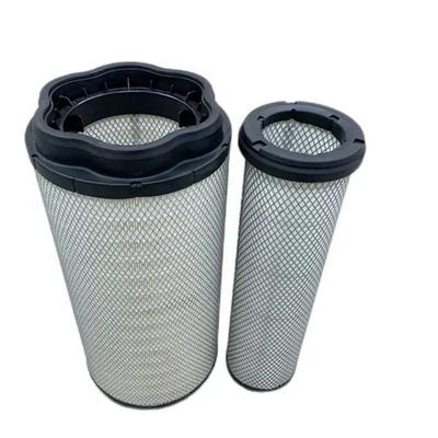Kit de filtros de ar de papel de filtro para motores a diesel de excavadoras e tractores Partes 17500251 17500253