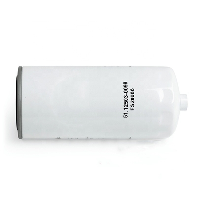 Filtro de combustível para escavadeira FS20086 para motores Partes 51.12503-0098 SN40921 Suporte Oniine